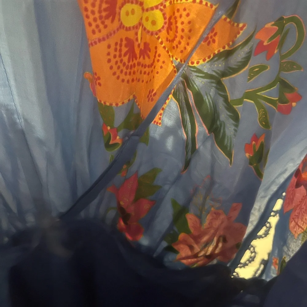 Farm Rio Tropical Tapestry Layered Dress - Picture 7 of 8